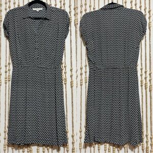 LOFT Black and White Mini Dress